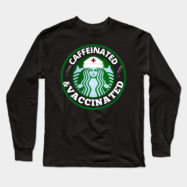 VACCINATED Long Sleeve T-Shirt by Yasdey